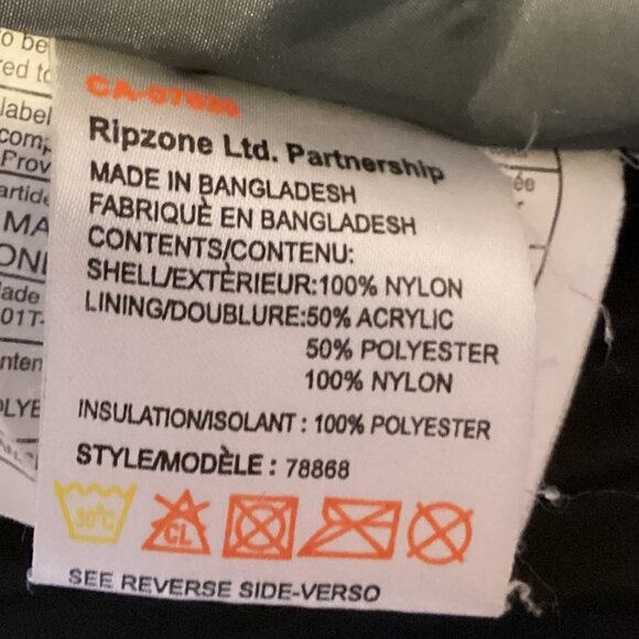 Ripzone Core Boys Winter Camouflage Jacket Ski Skiing Snow Coat Size US 12 - Picture 14 of 14